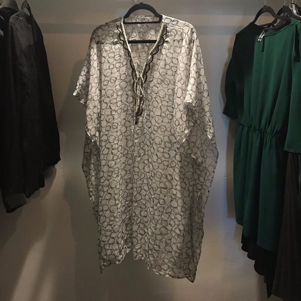Hand Beaded Kaftan / Coverup